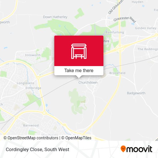 Cordingley Close map