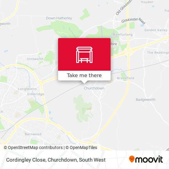 Cordingley Close, Churchdown map