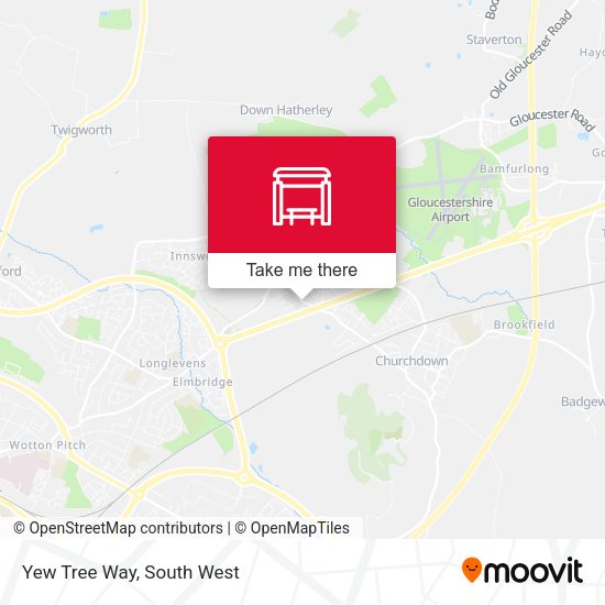 Yew Tree Way map