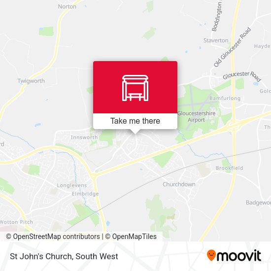 St John's Church map
