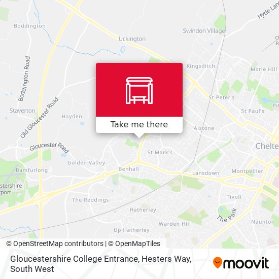 Gloucestershire College Entrance, Hesters Way map