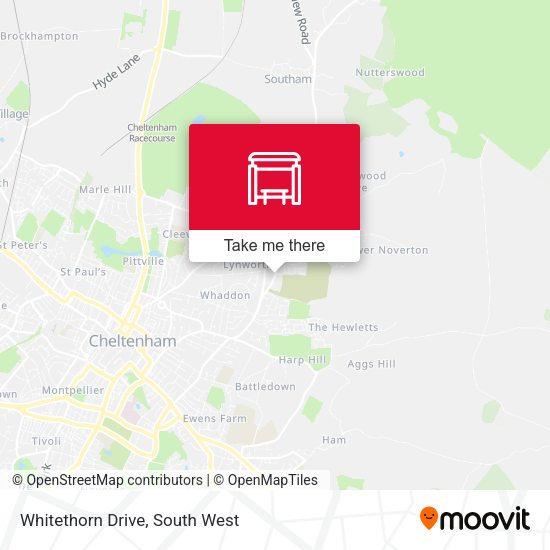 Whitethorn Drive map