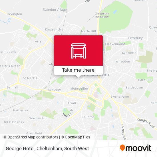 George Hotel, Cheltenham map