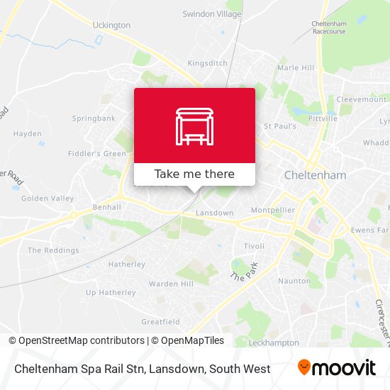 Cheltenham Spa Rail Stn, Lansdown map