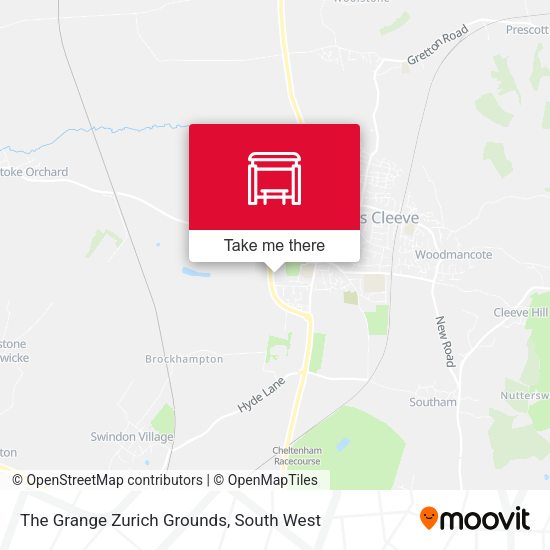 The Grange Zurich Grounds map
