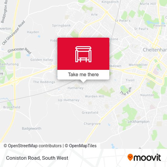 Coniston Road map