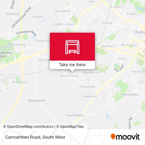 Carmarthen Road map