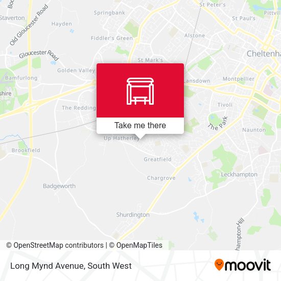 Long Mynd Avenue map