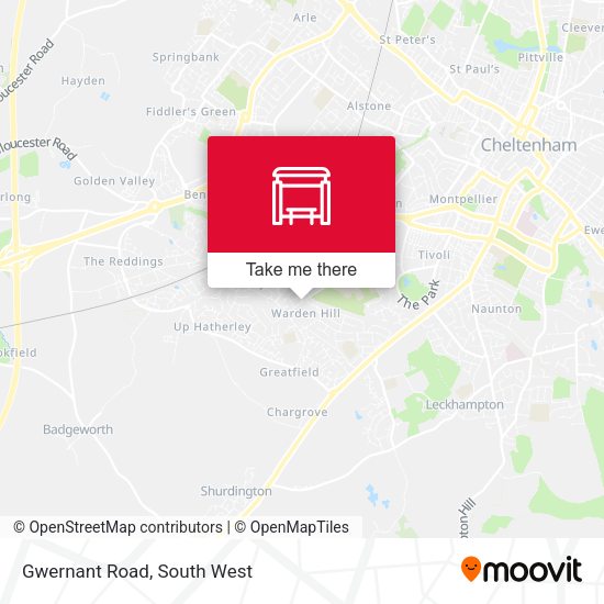 Gwernant Road map