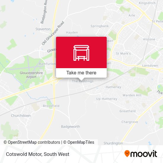 Cotswold Motor map