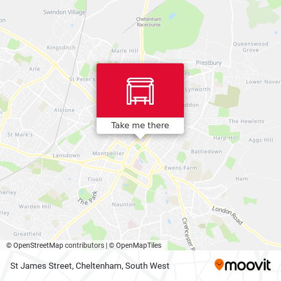 St James Street, Cheltenham map