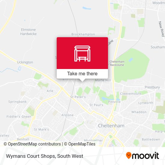 Wymans Court Shops map