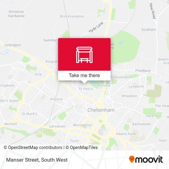 Manser Street map