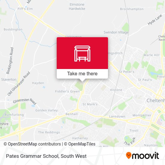 Pates Grammar School map