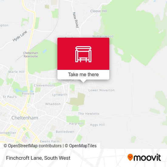 Finchcroft Lane map