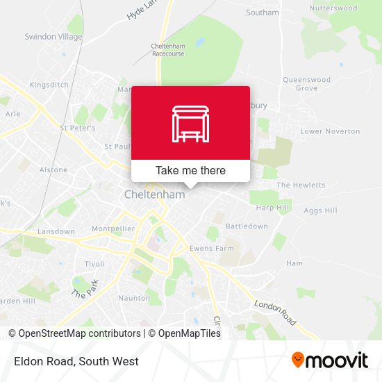 Eldon Road map