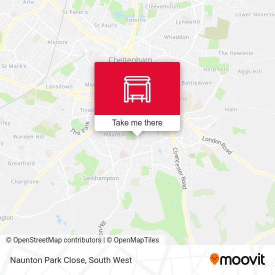 Naunton Park Close map