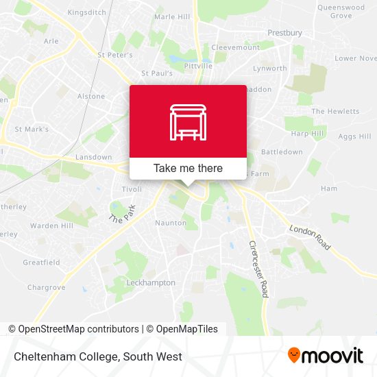 Cheltenham College map