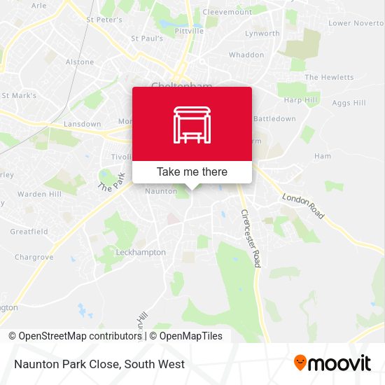 Naunton Park Close map