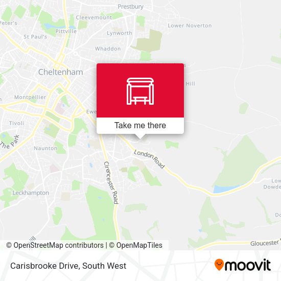 Carisbrooke Drive map