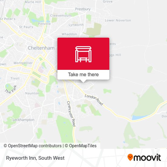 Ryeworth Inn map