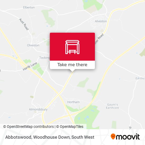 Abbotswood, Woodhouse Down map