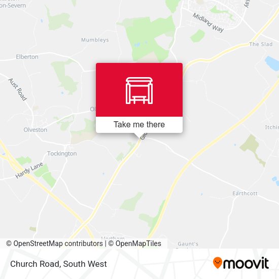 Church Road map