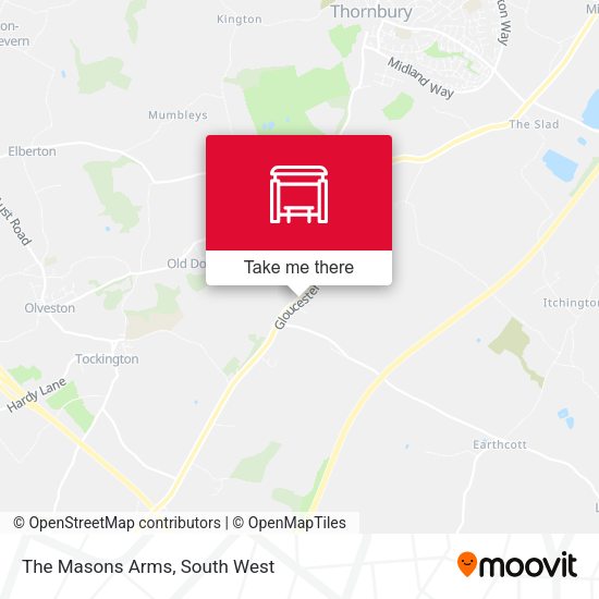 The Masons Arms map