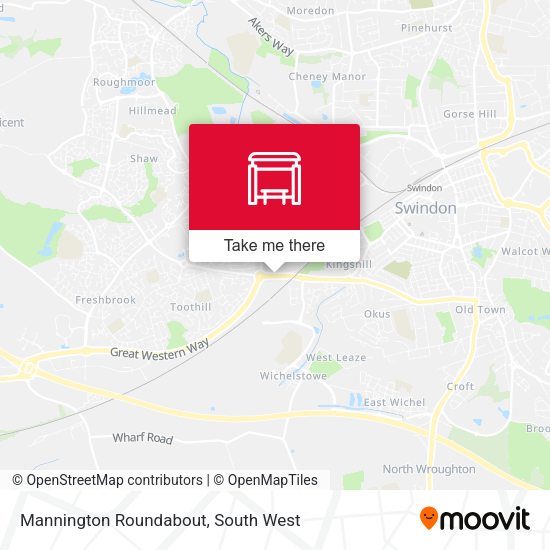 Mannington Roundabout map