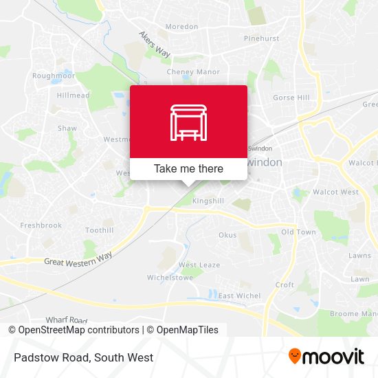 Padstow Road map