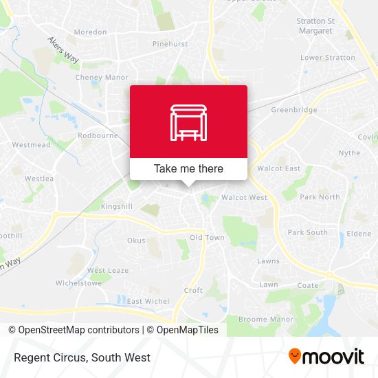 Regent Circus map