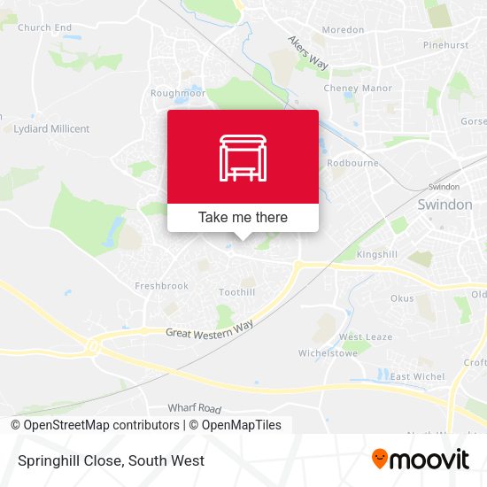 Springhill Close map