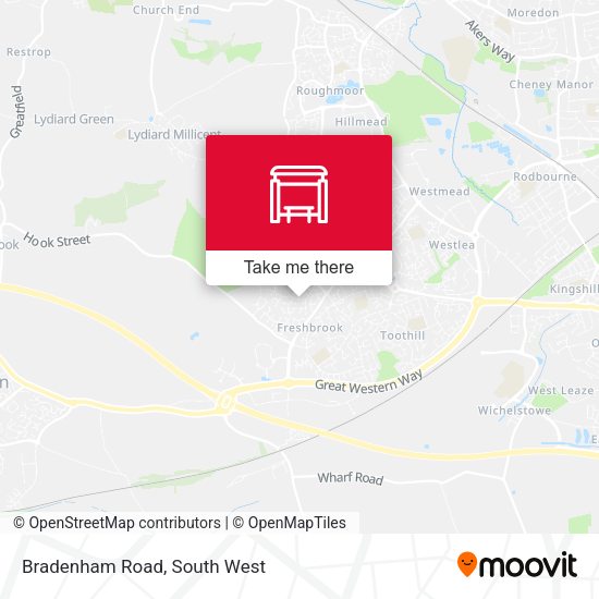 Bradenham Road map