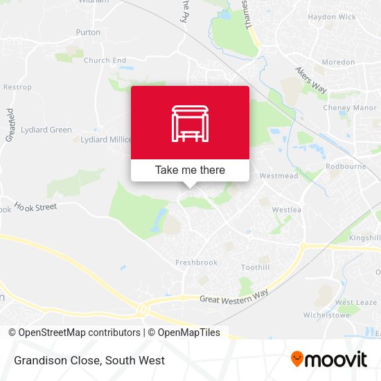 Grandison Close map