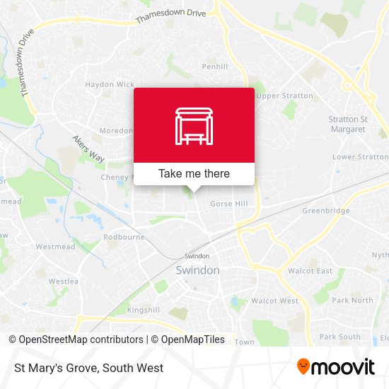 St Mary's Grove map