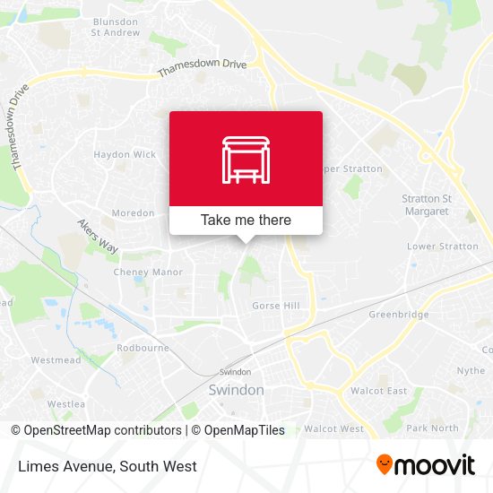 Limes Avenue map
