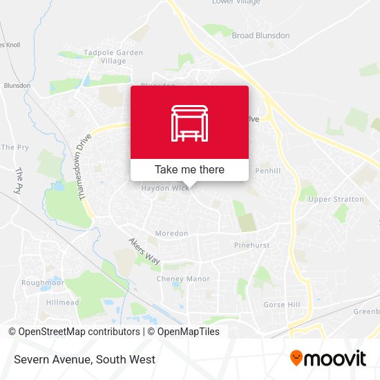 Severn Avenue map