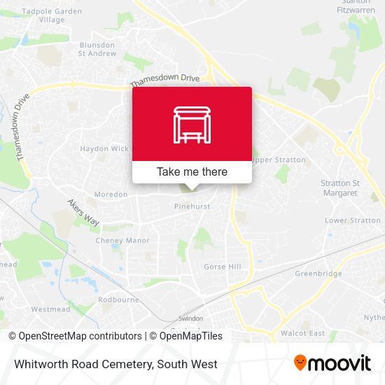 Whitworth Road Cemetery map