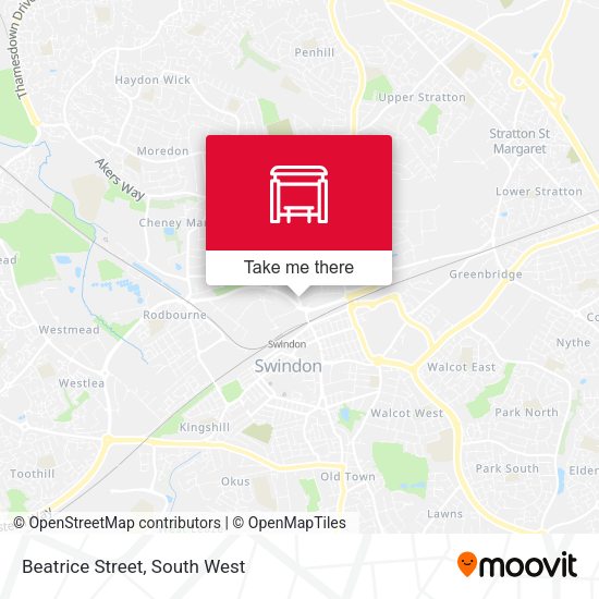 Beatrice Street map