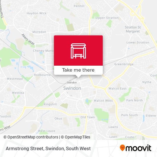 Armstrong Street, Swindon map