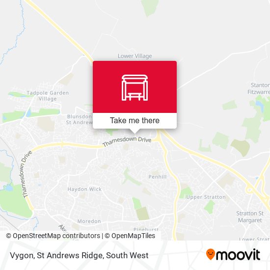 Vygon, St Andrews Ridge map