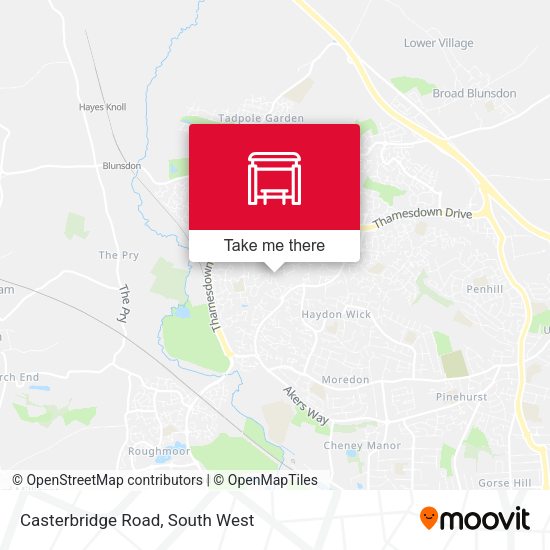 Casterbridge Road map