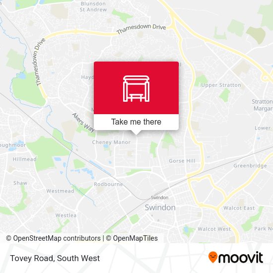 Tovey Road map