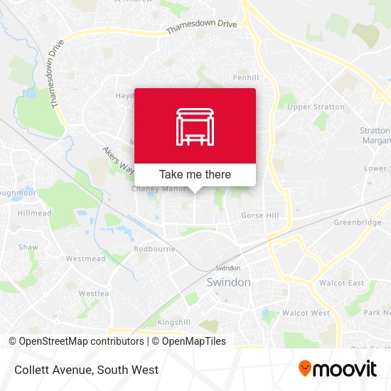 Collett Avenue map