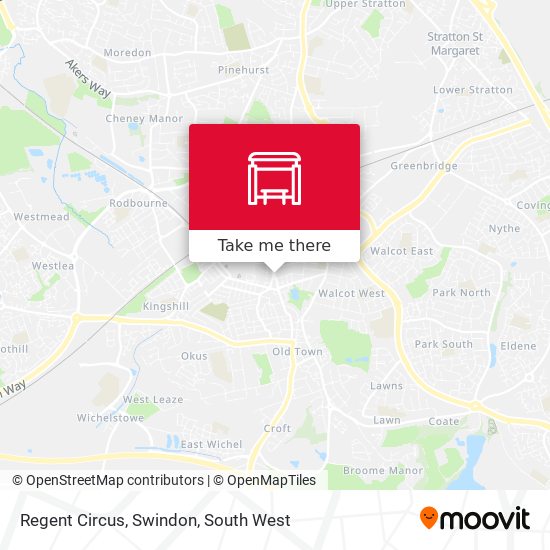 Regent Circus, Swindon map
