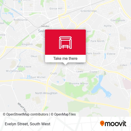 Evelyn Street map