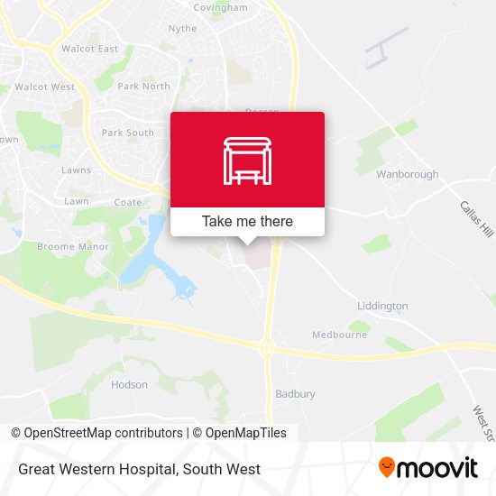 Great Western Hospital map