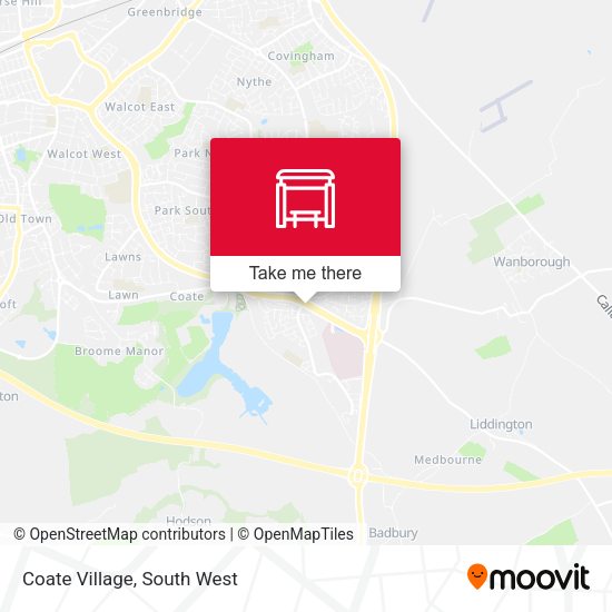 Coate Village map