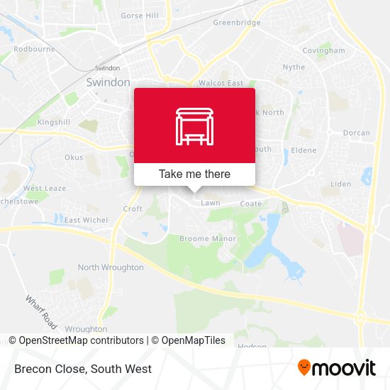 Brecon Close map