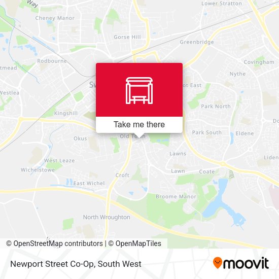 Newport Street Co-Op map